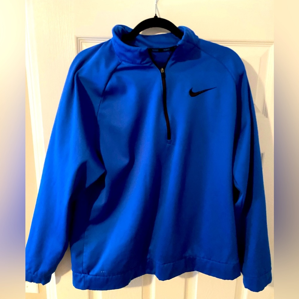 Nike Large Blue Quarter Zip Long-Sleeve